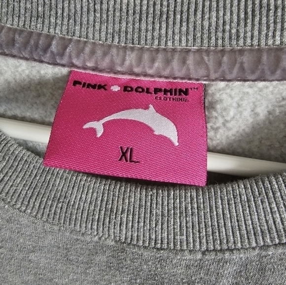 Pink Dolphin Adult‎ XL Crew Neck Sweat Shirt - Picture 4 of 4